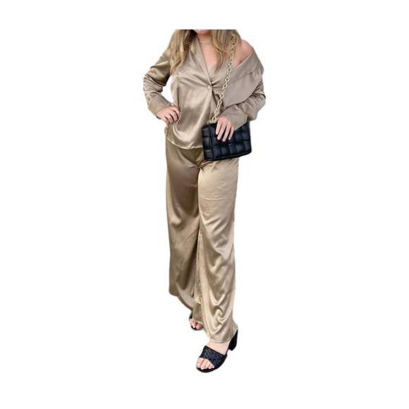 NEW HYFVE positively alluring pants in tan - Picture 1 of 3